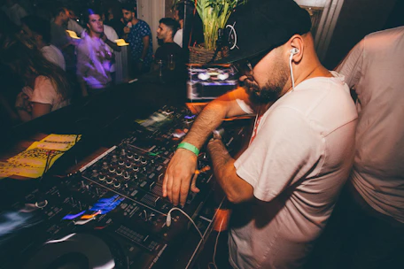 DJ playing music