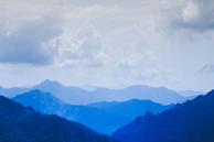 mountains and clouds