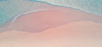 top view photography of beach