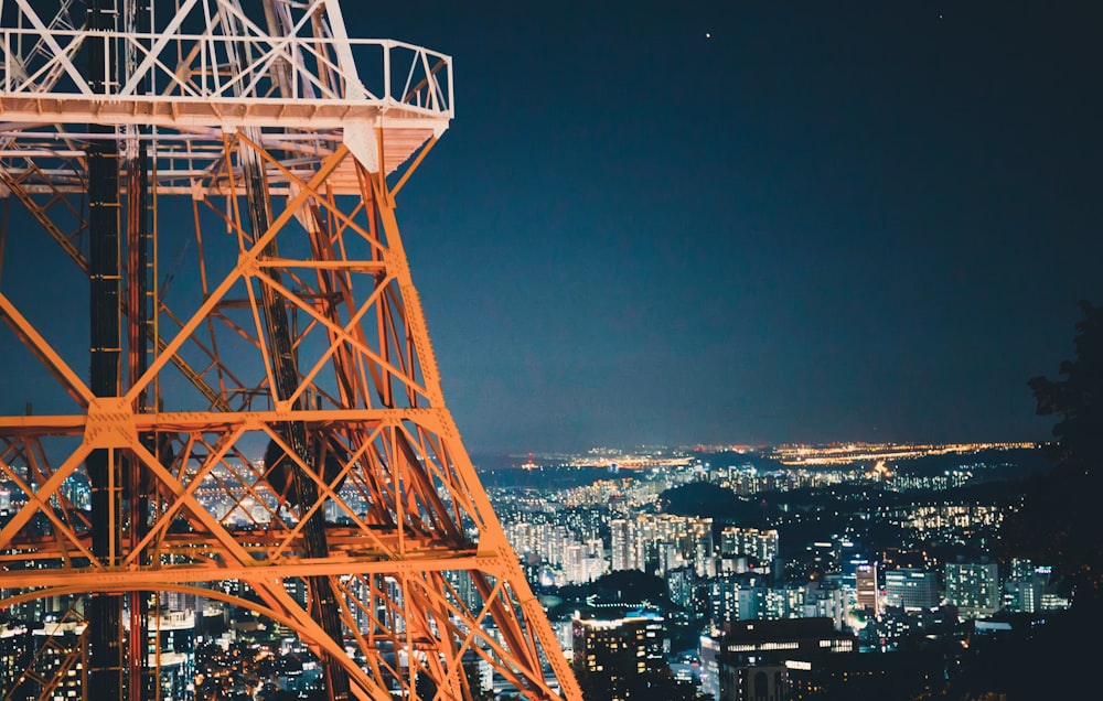 area view city during nighttime