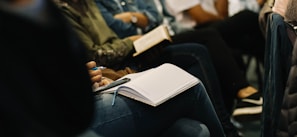 woman reading book