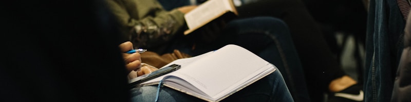 woman reading book