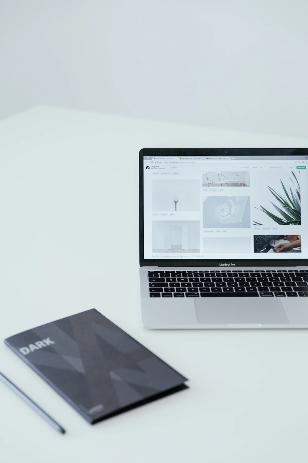 Minimal web design and development workspace