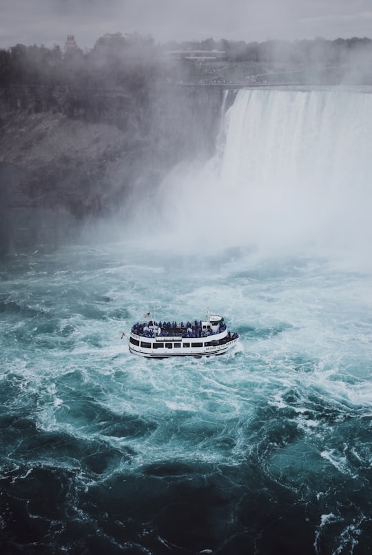 river boat in Niagara falls in Fallsview Tourist Area Canada