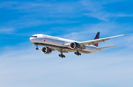 Commercial airplane at airport gate