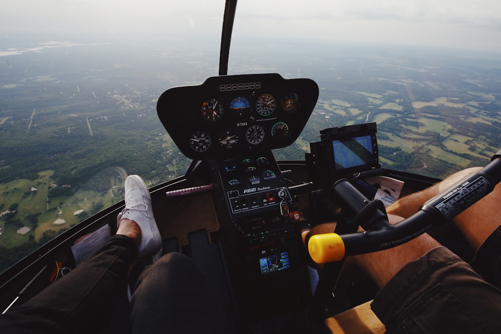 black helicopter control panel