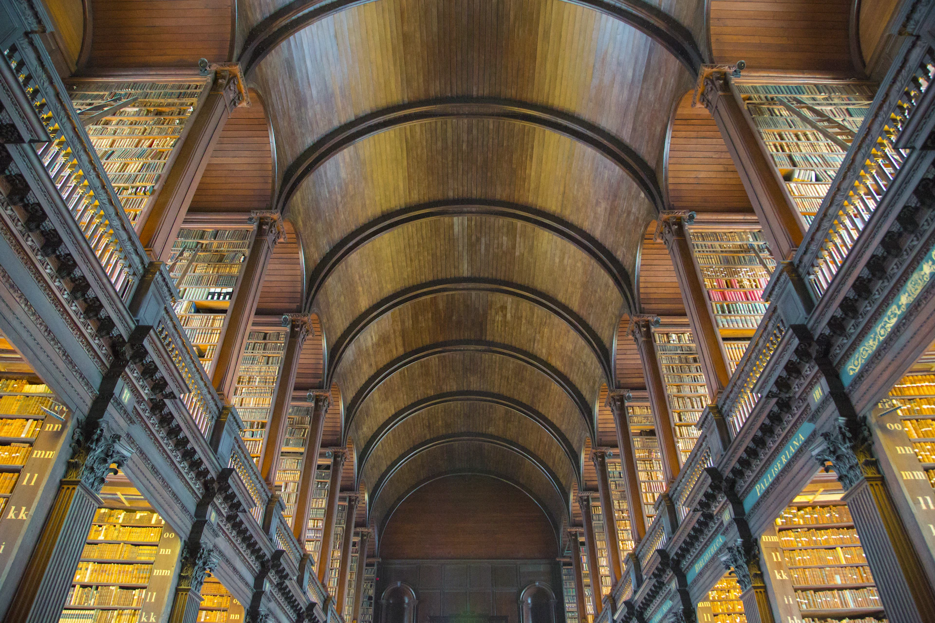 The Long Room library at Trinity College Dublin
