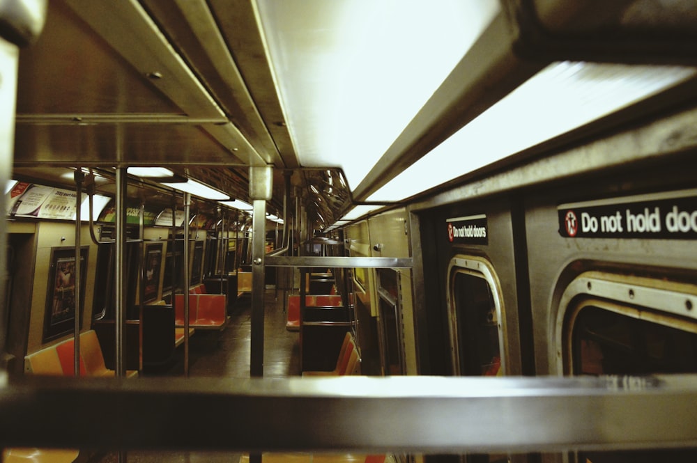 empty train interior