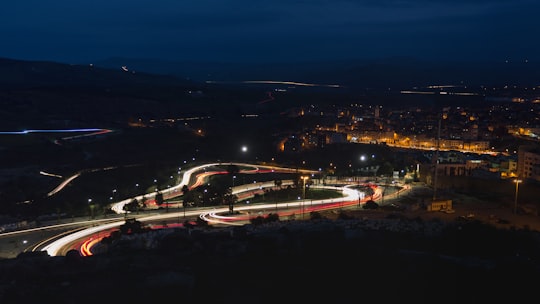 aerial view of cityscape during nighttime in Fes Morocco