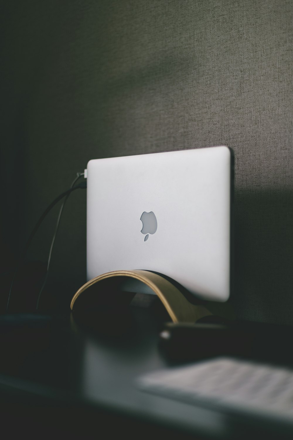 MacBook de Apple en textil gris