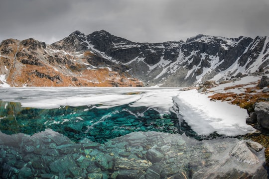 landscape photography of mountains in Lake Alta New Zealand