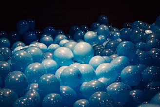 blue balloons
