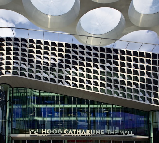 Facade of a cultural center blending traditional and modern architectural elements.