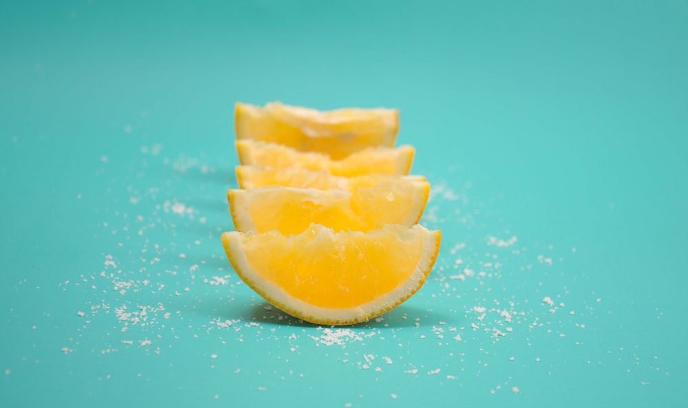 slice of yellow citrus fruits