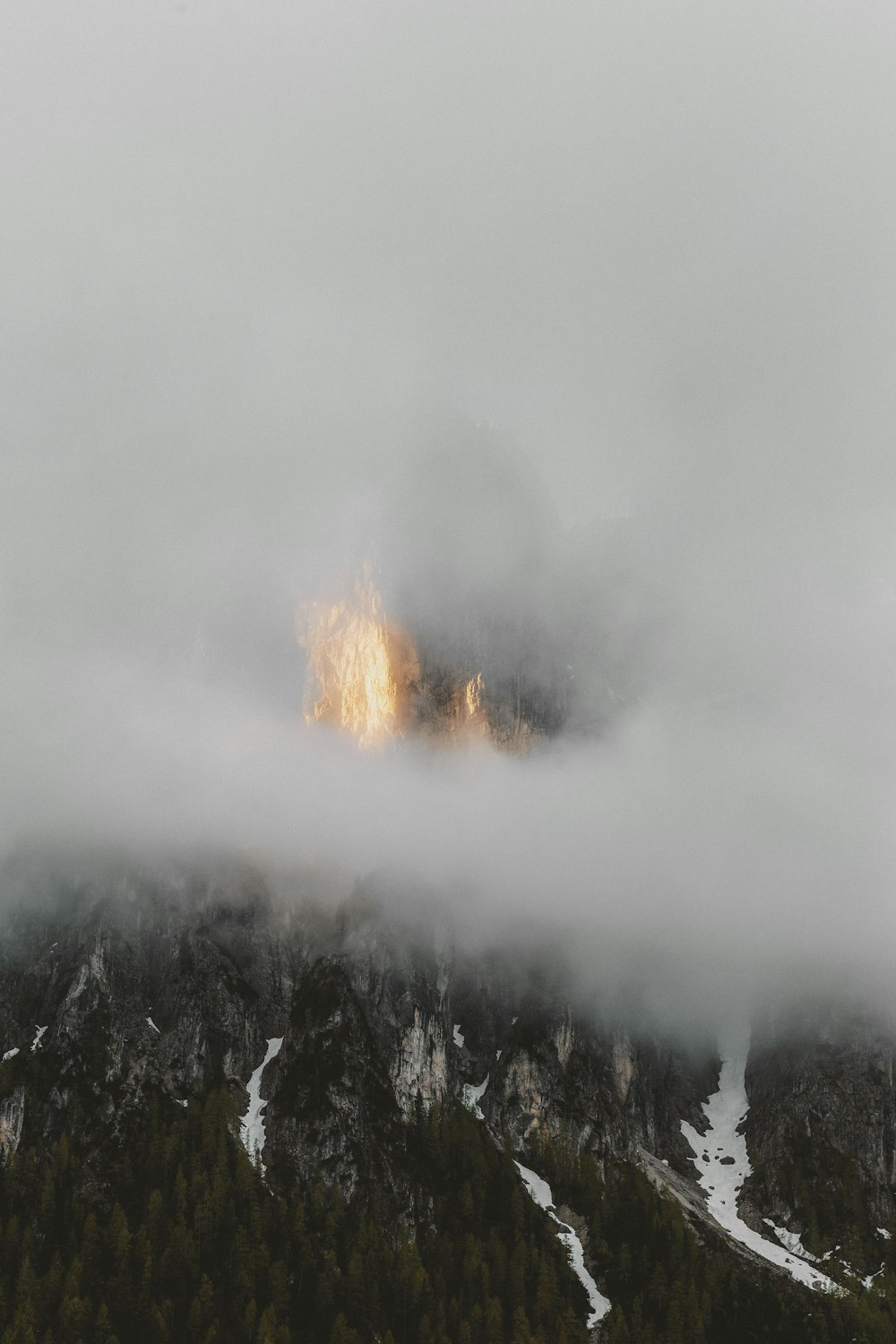 aerial view of mountain