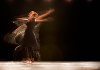 a couple of people that are dancing on a stage