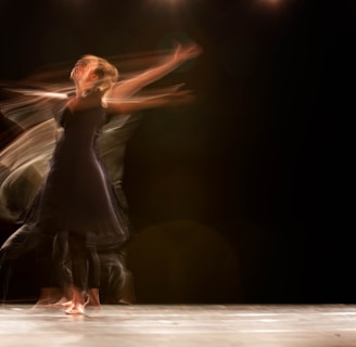 a couple of people that are dancing on a stage