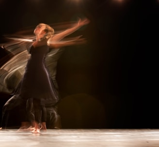 a couple of people that are dancing on a stage