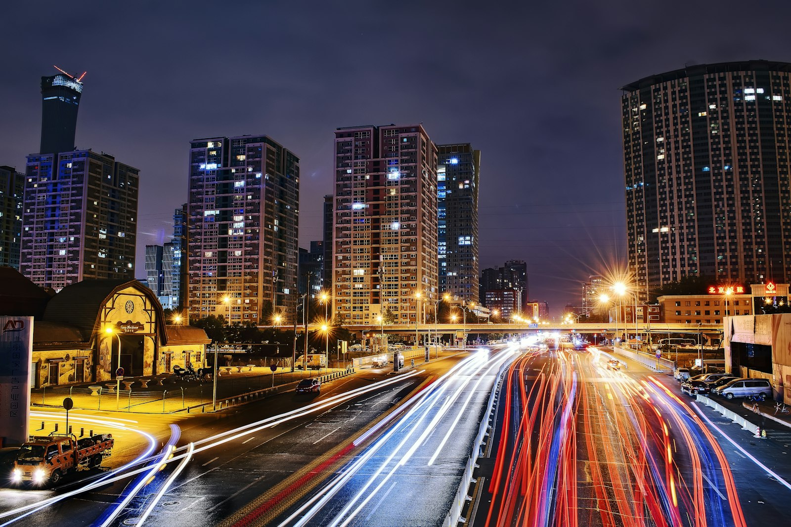 Time lapse photography of vehicle during nighttime