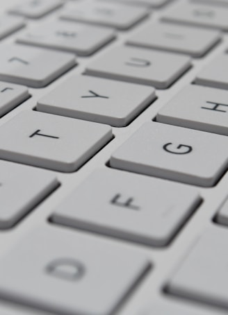 white computer keyboard