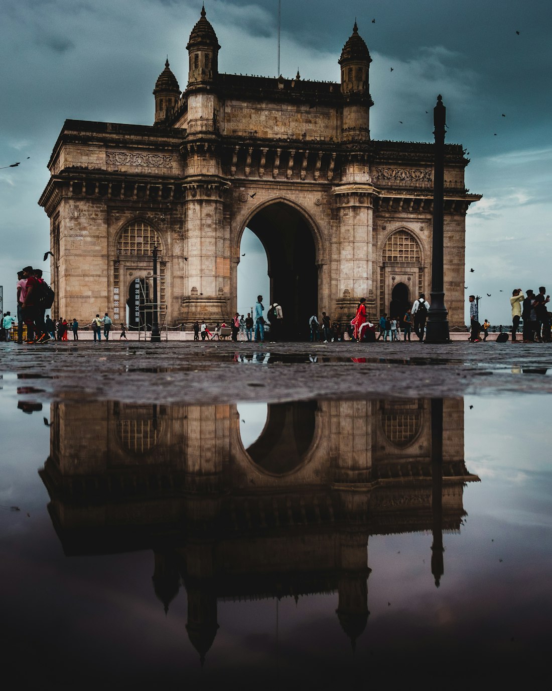 Mumbai skyline and port