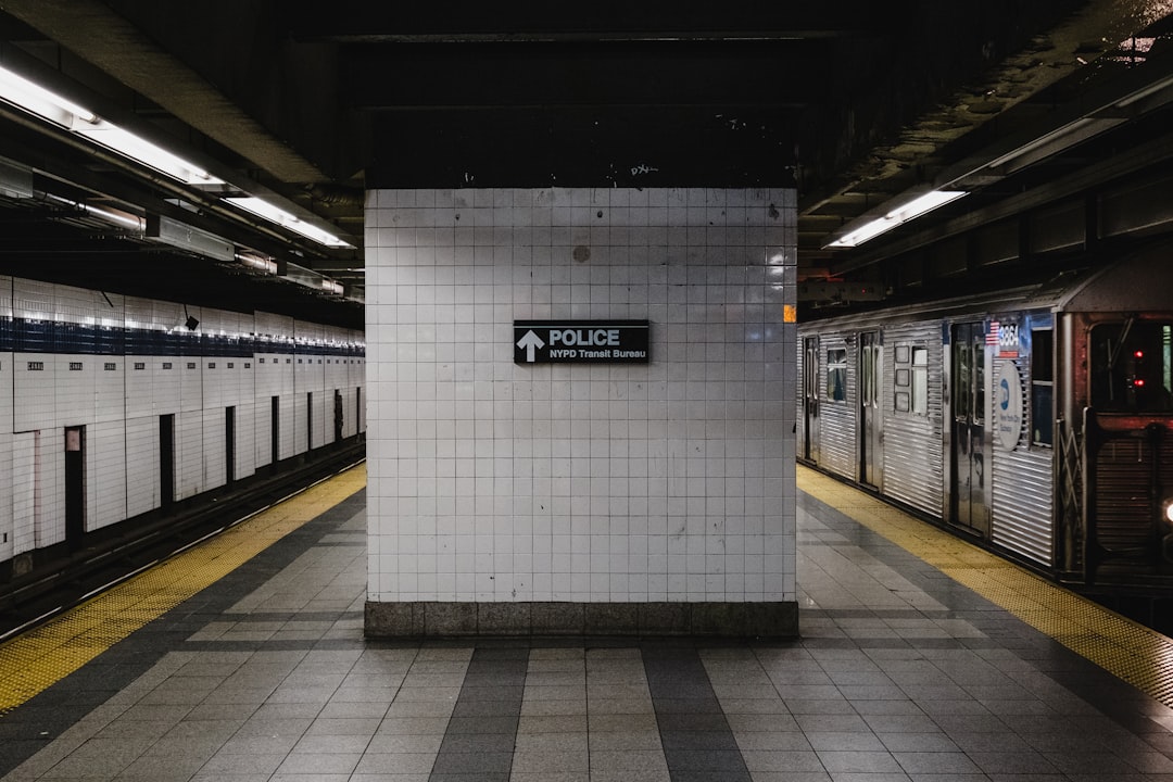 empty train station, Shot on the NYC subway on our way to a crazy party in Bedford Stuyvant which included fried chicken
