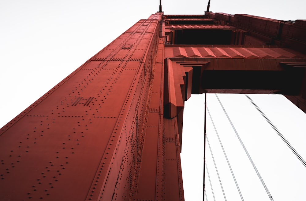 worm's eye view of bridge