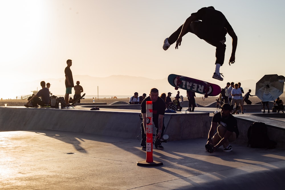 person performing trick on skateboard