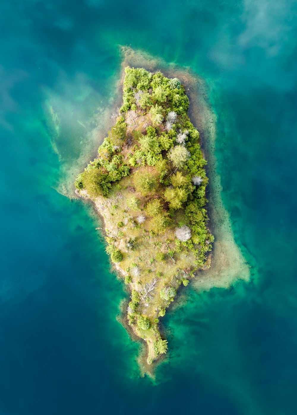 bird's eye view of islet