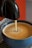 Close-up of a steaming cup of espresso served from the Brew on Wheels cart.