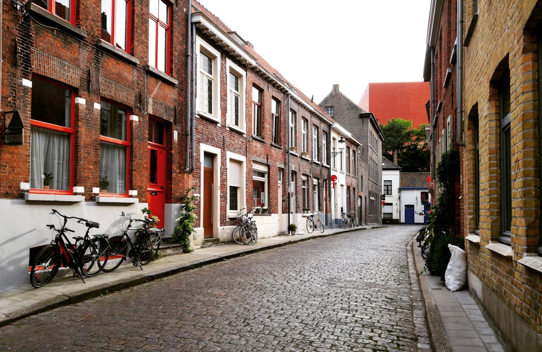 empty alley road, Corners of Brugge