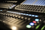 black stereo mixer at event in Huntsville alabama