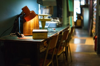 shallow focus photography of box on table