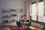 round brown wooden table