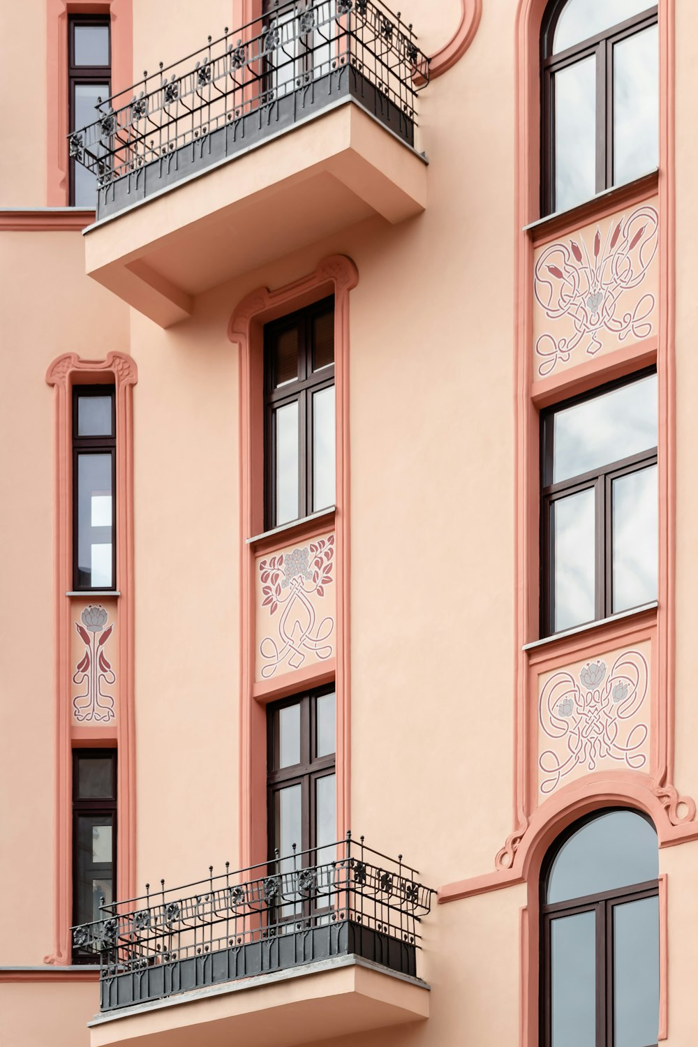 pink concrete building