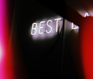 white Best LED signage