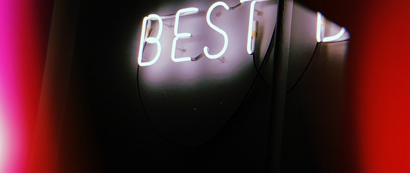 white Best LED signage