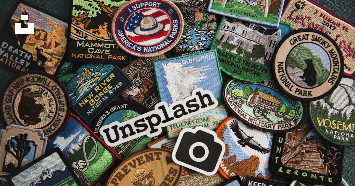 Close-up photo of assorted-color patch lot photo – Free Logo Image on ...