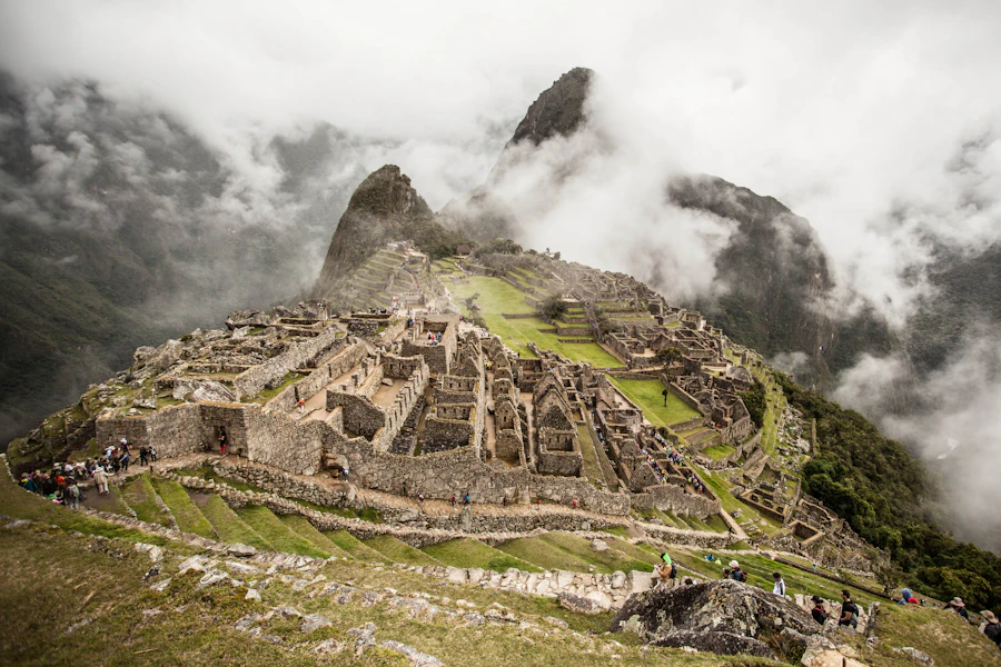 Machu Picchu ruins in the clouds, Peru