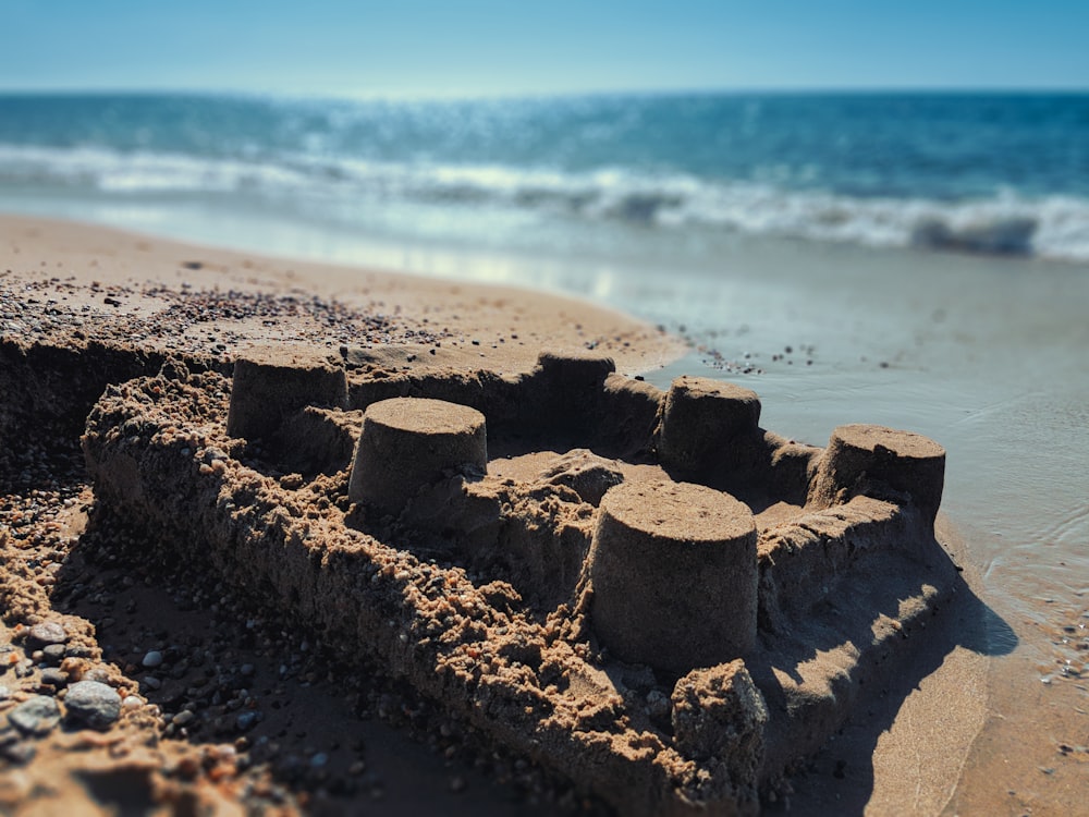 sand castle on beach
