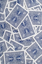 blue playing cards