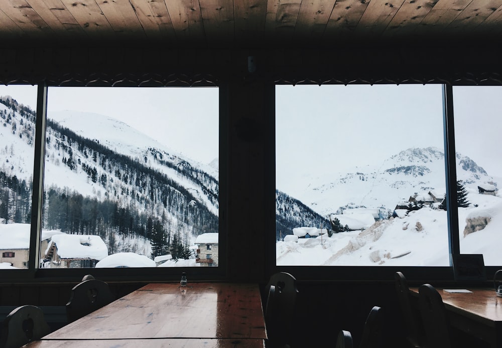 view of snowy mountain