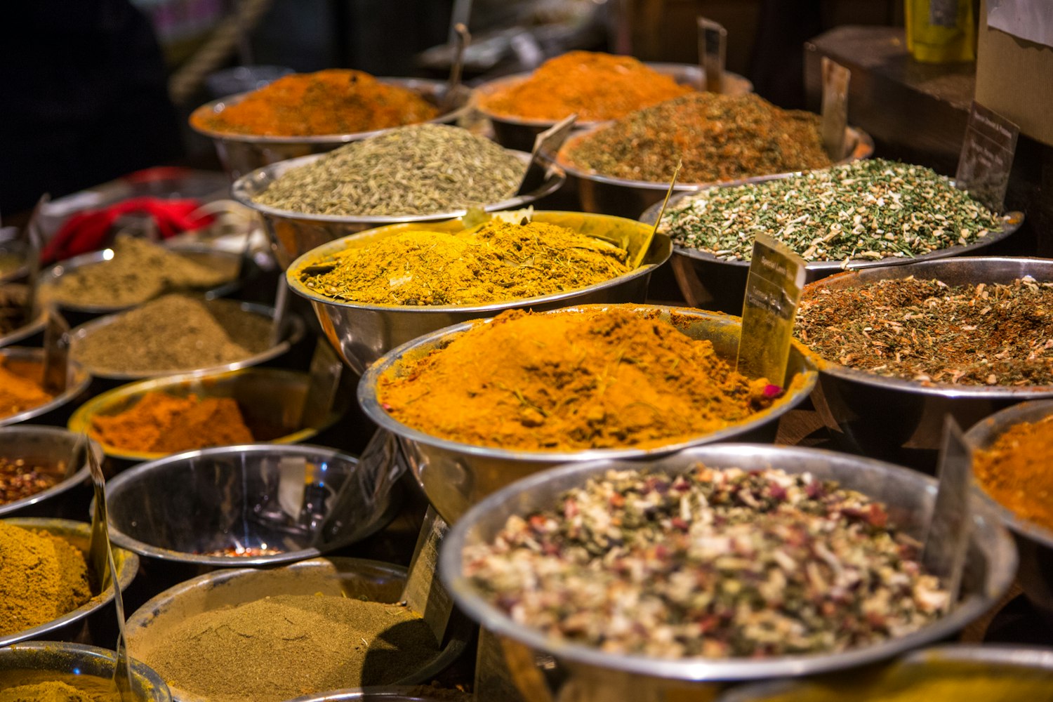 Bowls of Thai Spices 