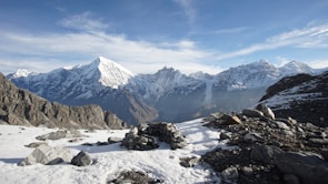 landscape photography of snowy mountain
