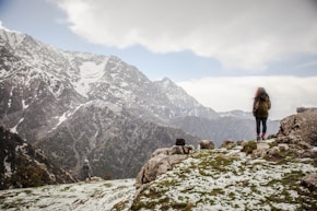 woman on mountain