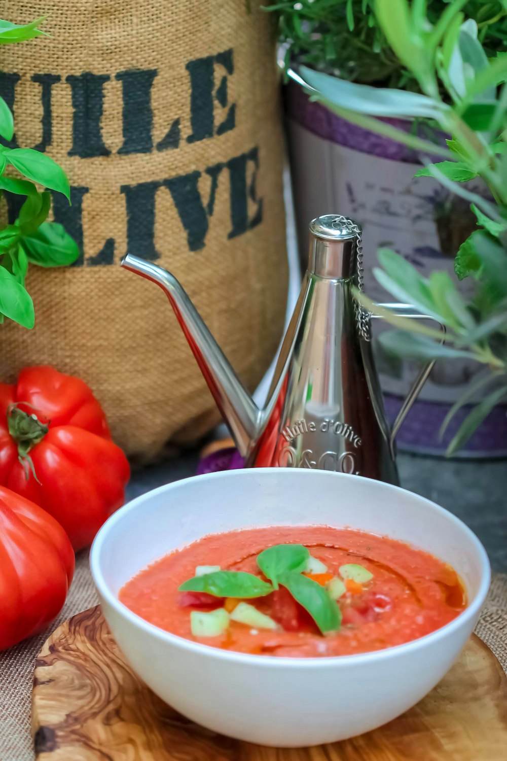 orange sauce in bowl