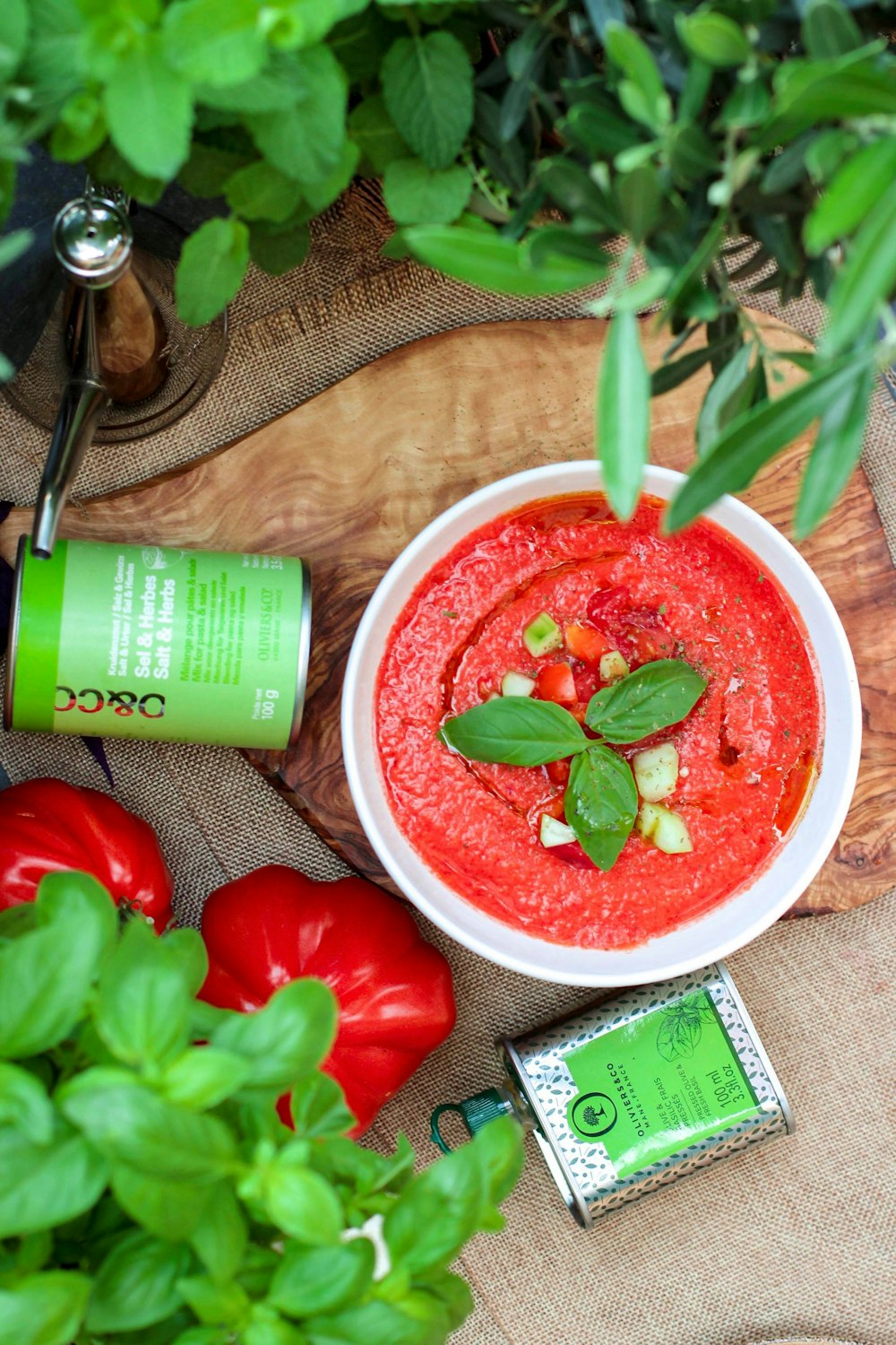 tomato sauce on focus photo