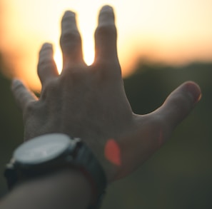 photo of person reaching out his hand