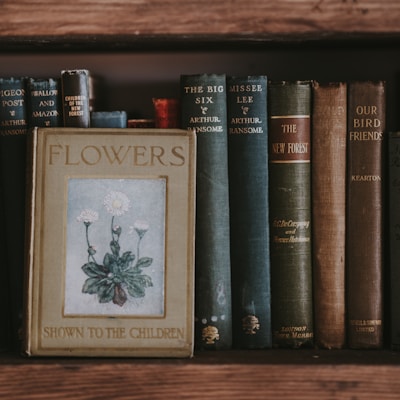 Flowers Shown to the Children book on shelf