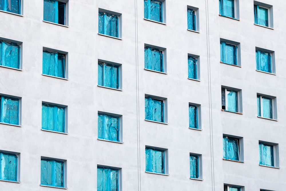 Edificio blanco y verde